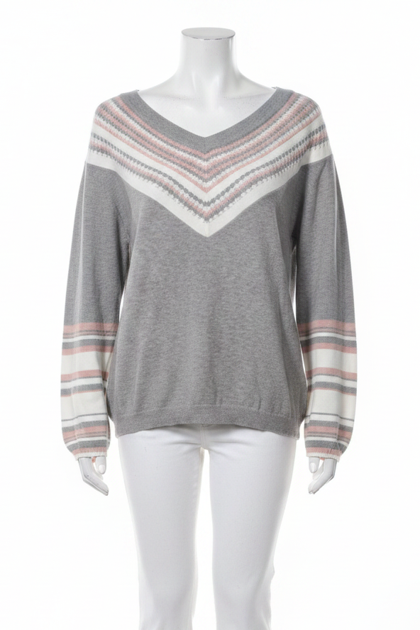 Wide V Neck Sweater