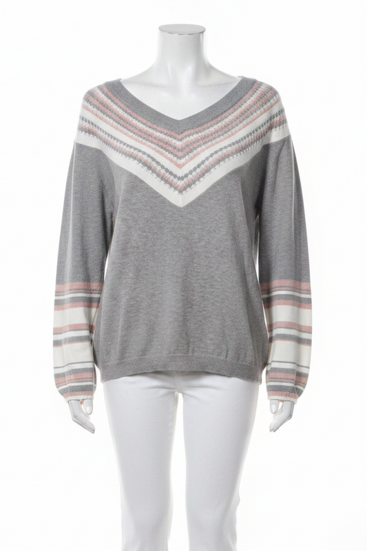 Wide V Neck Sweater