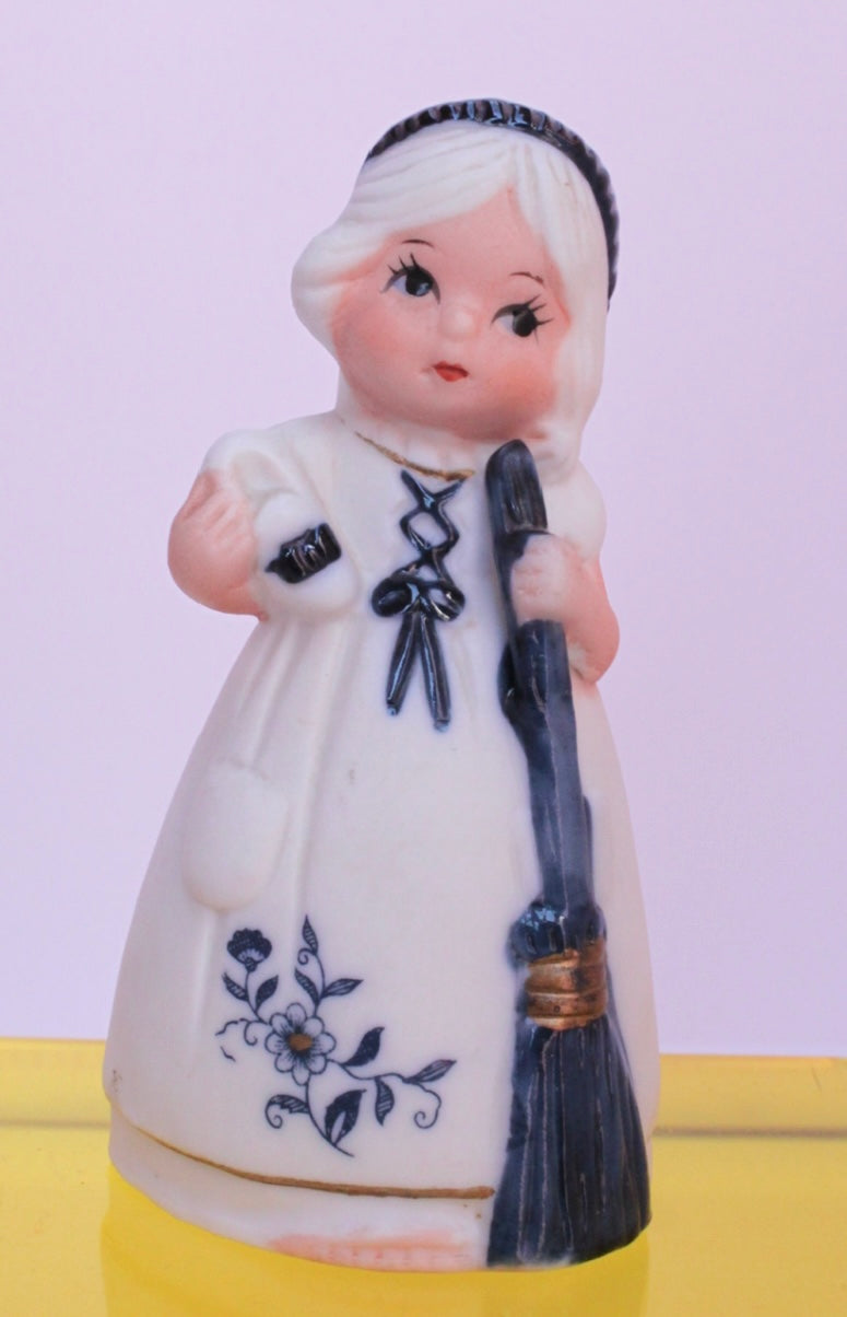 Dutch Girl with Broom Bell