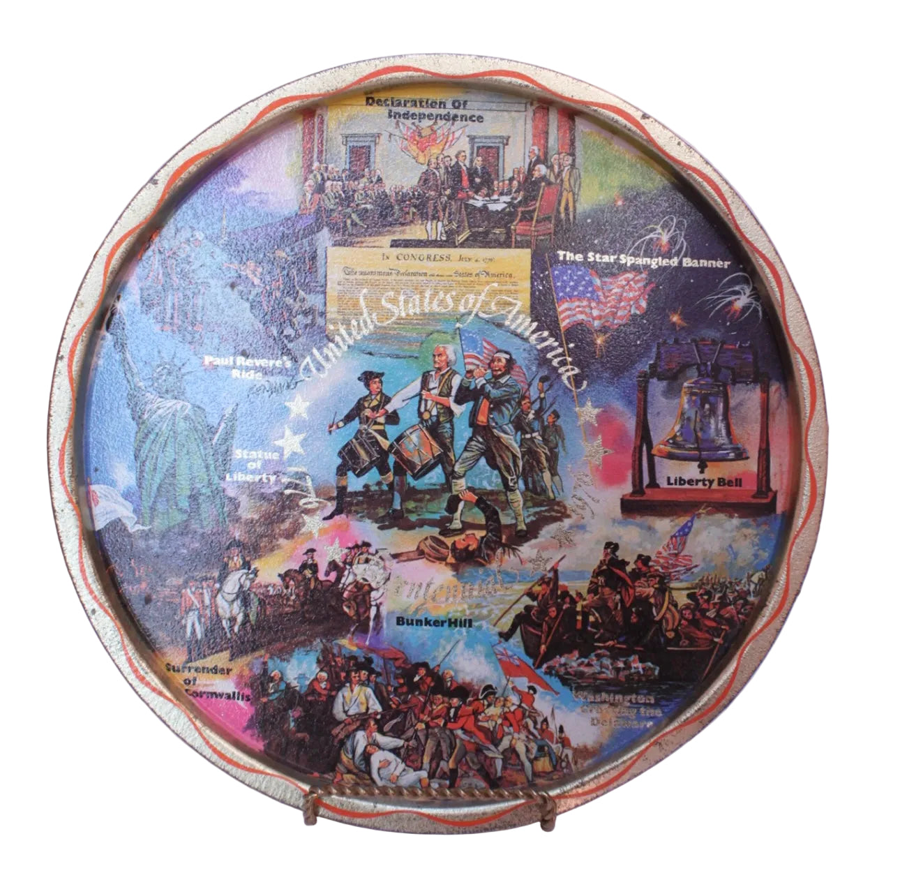 USA Bicentennial Commemorative Platter