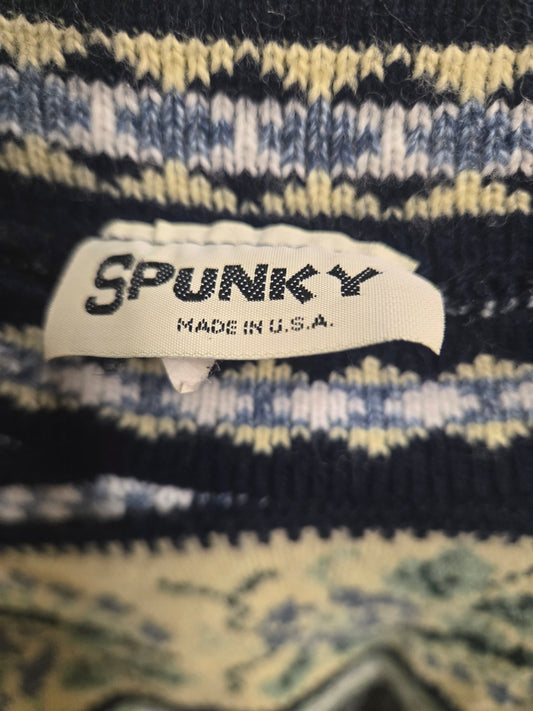 Fair Isle Floral Pattern Sweater