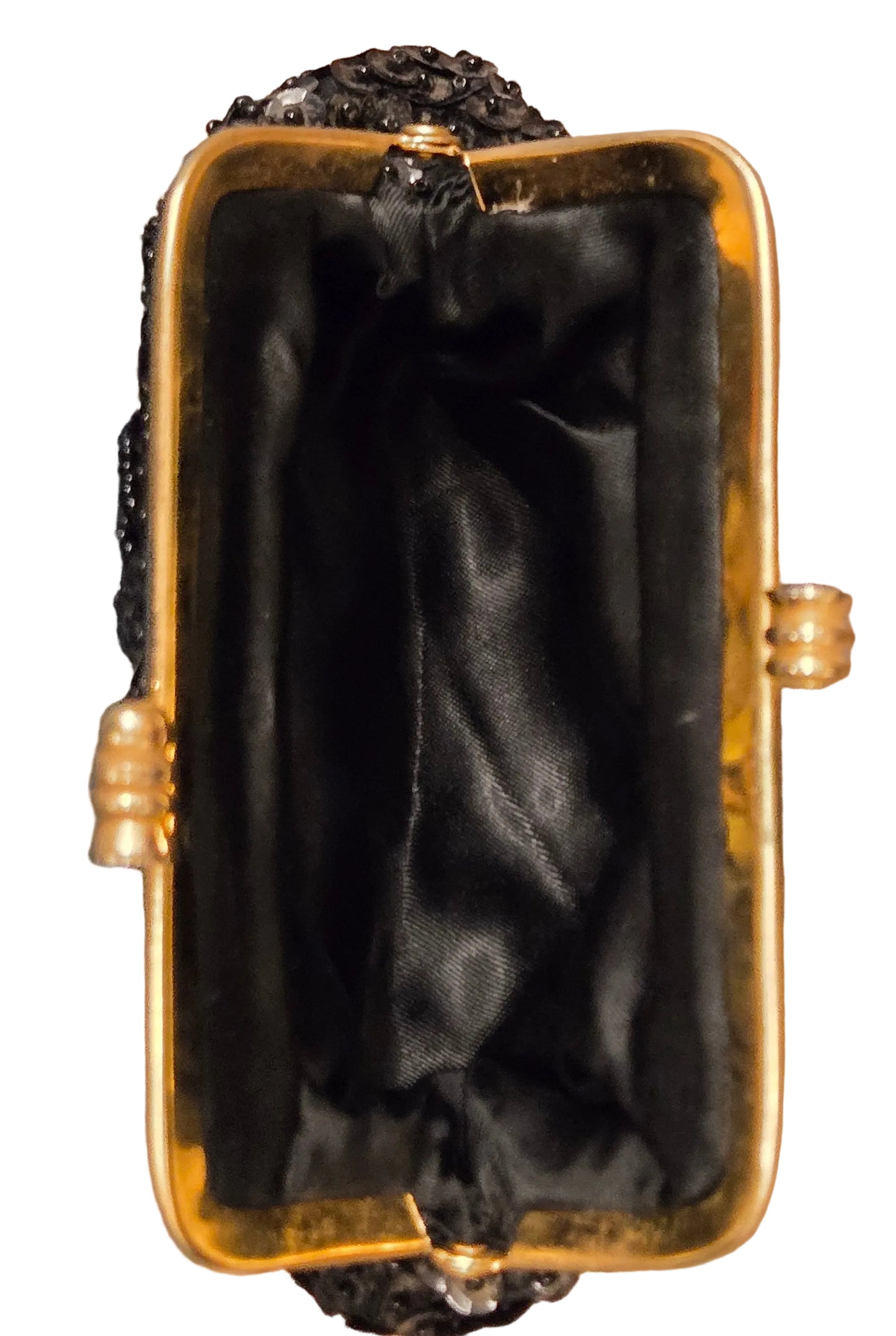 Black Vintage Sequin Coin Purse