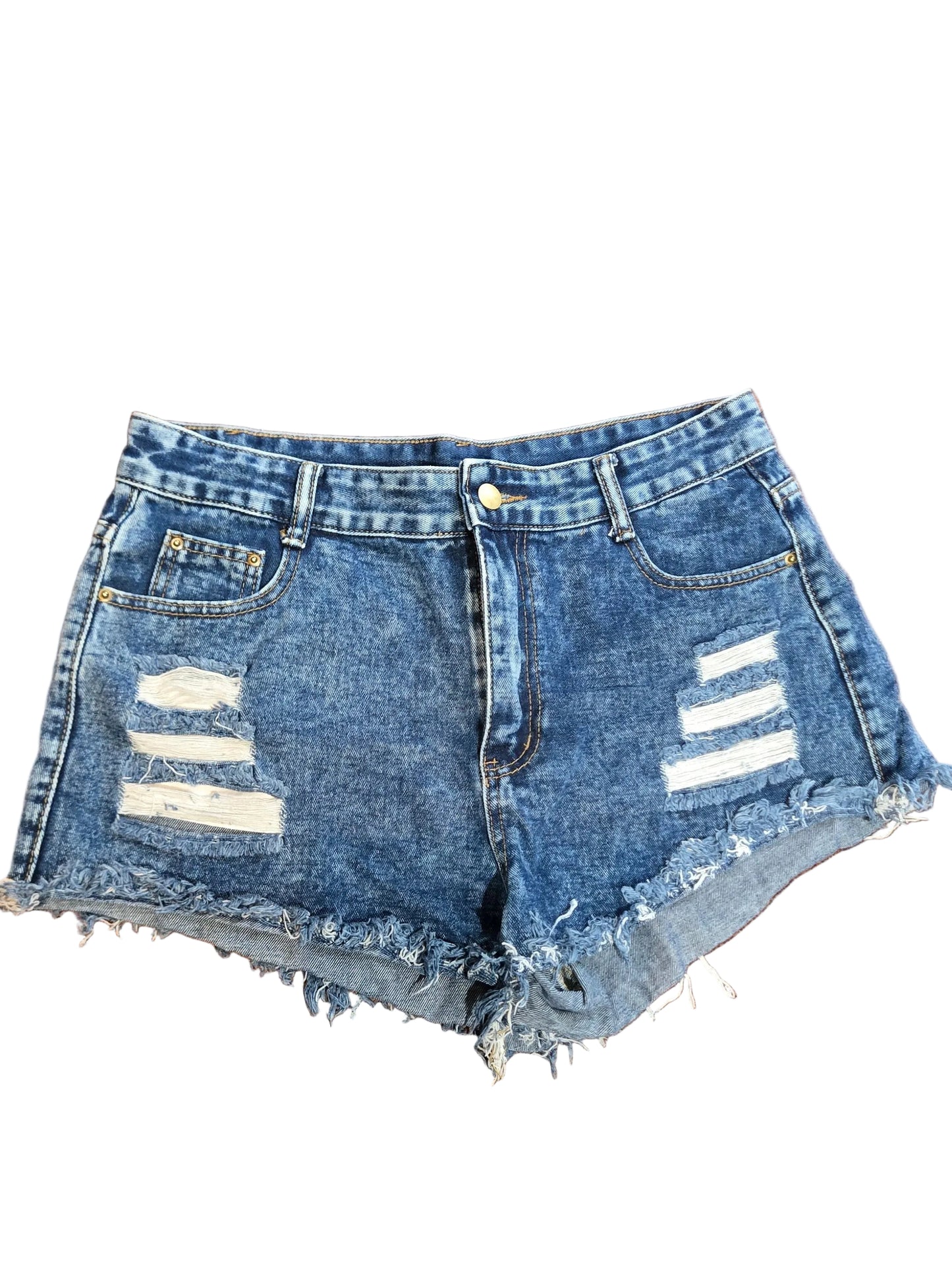 Stonewashed Jean Shorts
