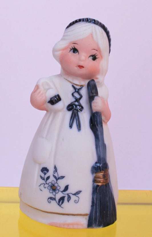Dutch Girl with Broom Bell