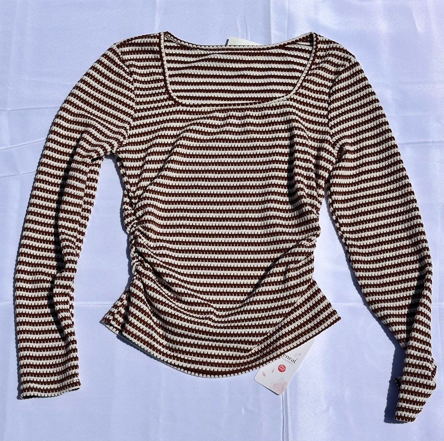 Brown Striped Long Sleeve