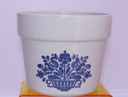 Blue Floral Pot