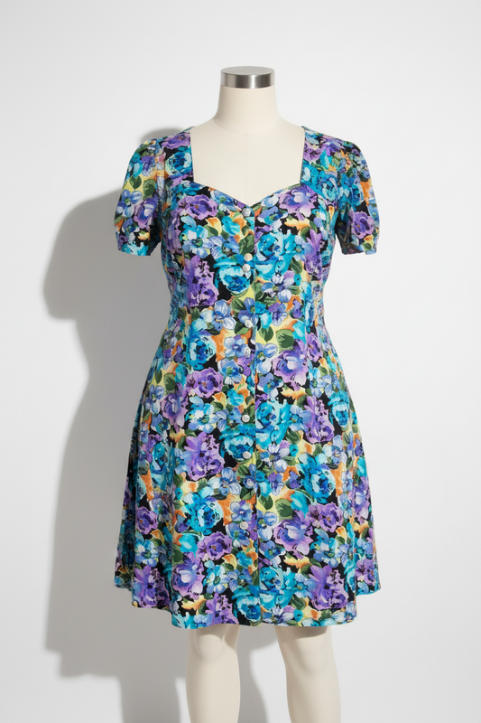 Vintage Floral Dress