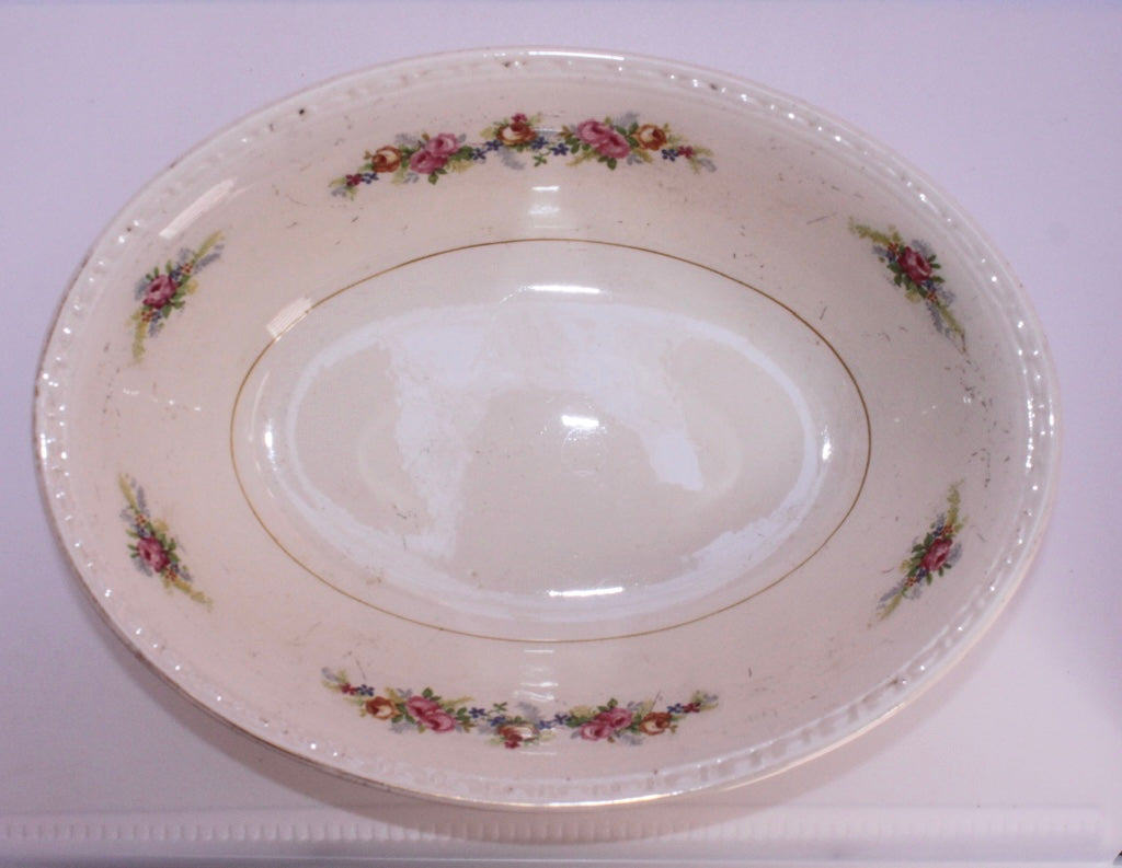 Vintage Porcelain oval serving bowl