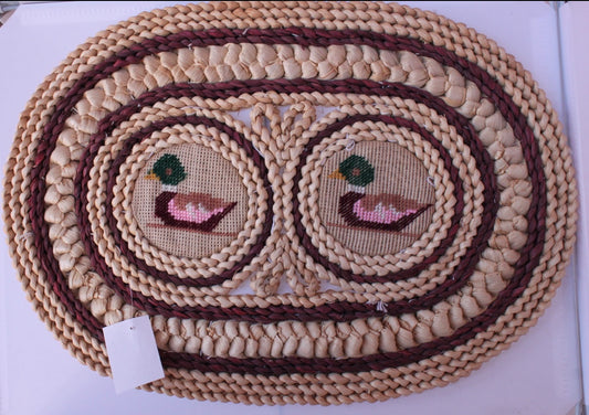 Woven Straw Oval Placemat