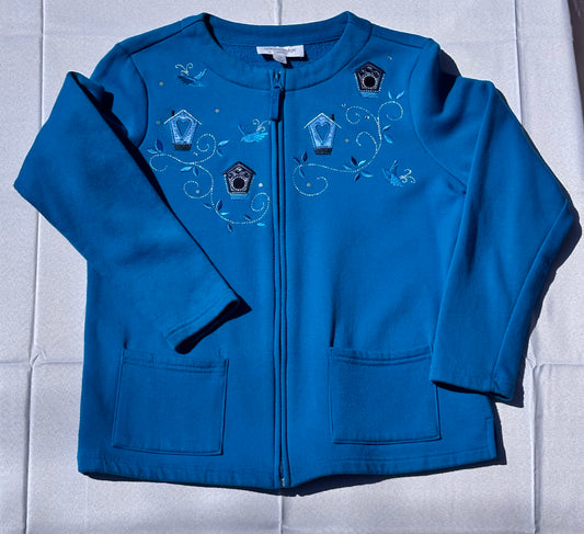 Blue Fleece Cardi