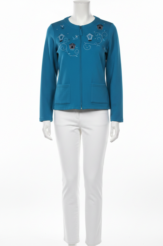 Blue Fleece Cardi
