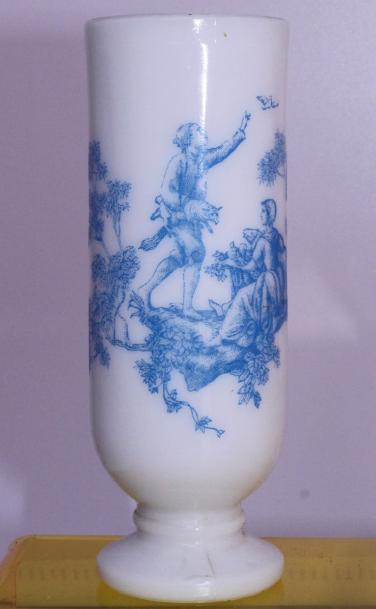 Small 1970's Blue Toile Cup