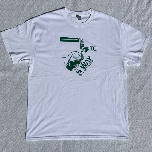 White Graphic T