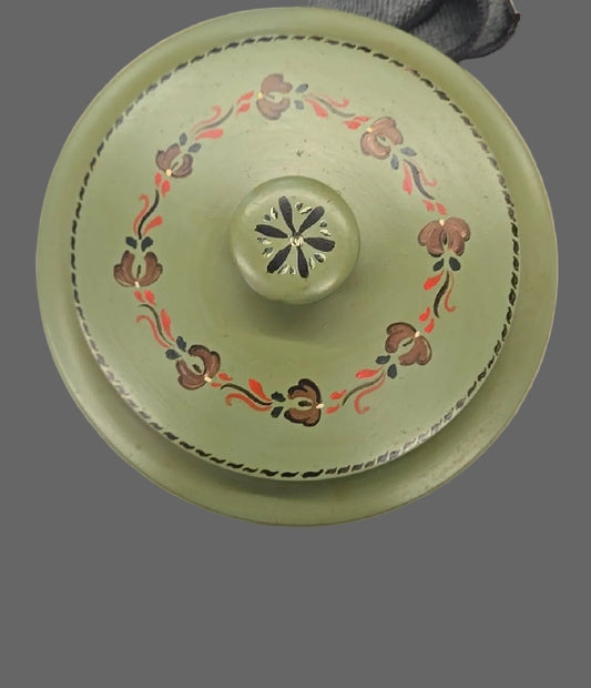 Wooden Folk Art Dish