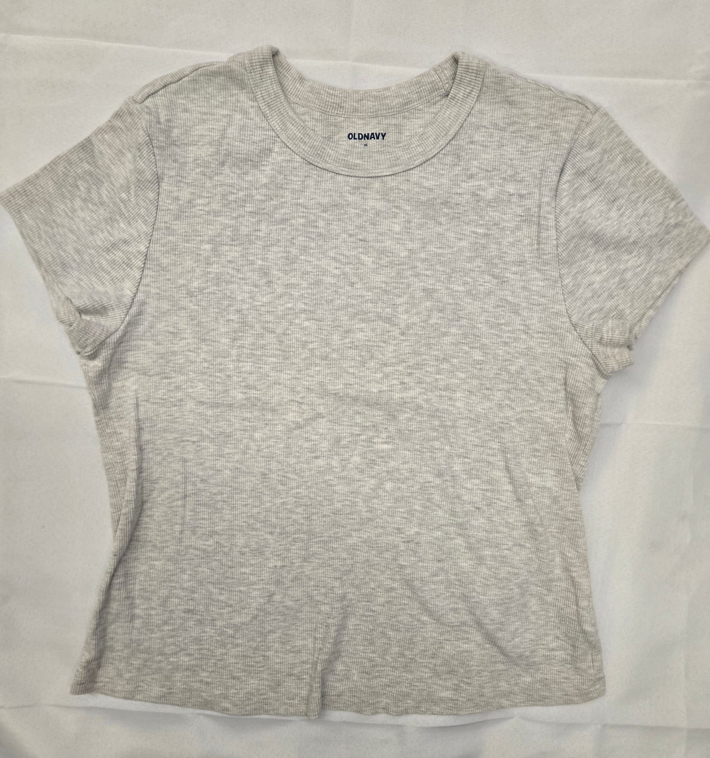 Grey Ribbed T