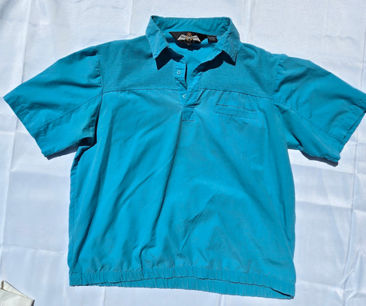 Teal Blue Collar Shirt
