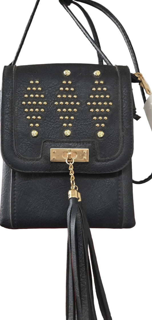 Black Studded Crossbody