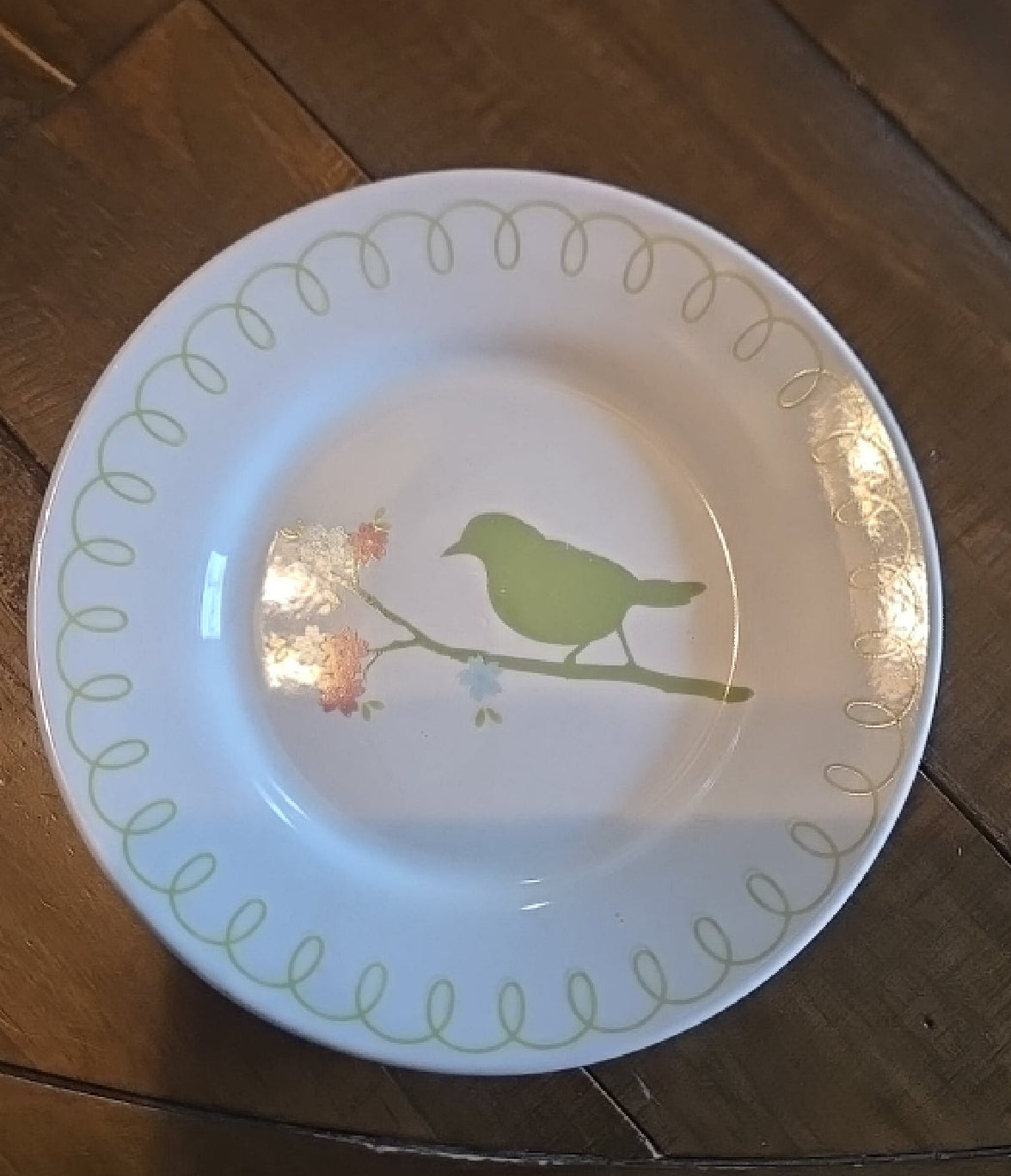 Green Bird Plate