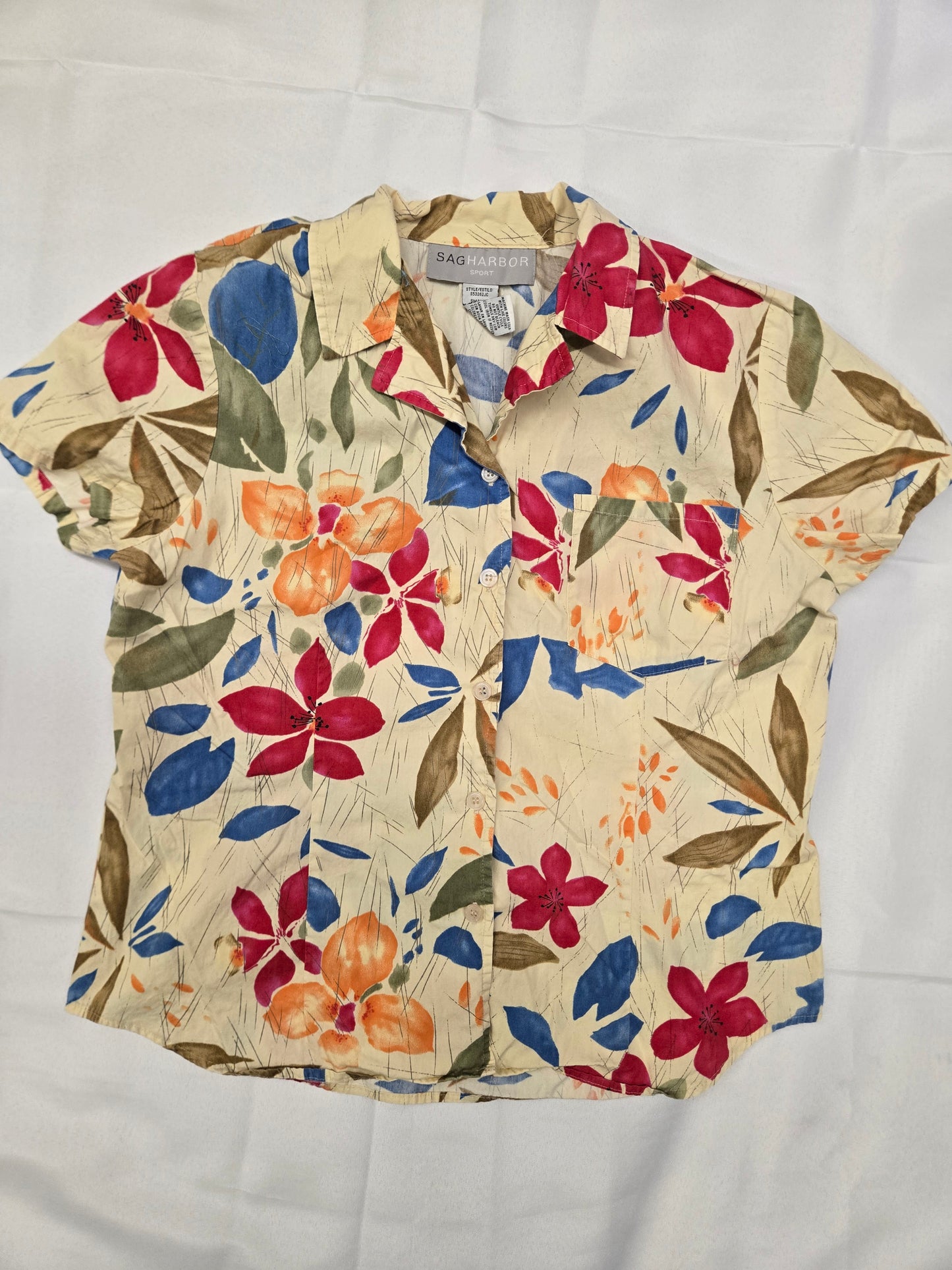 SAG Harbor Floral Buttondown