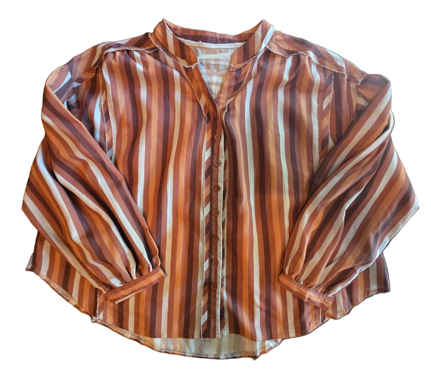 Oversized Women's Striped Blouse